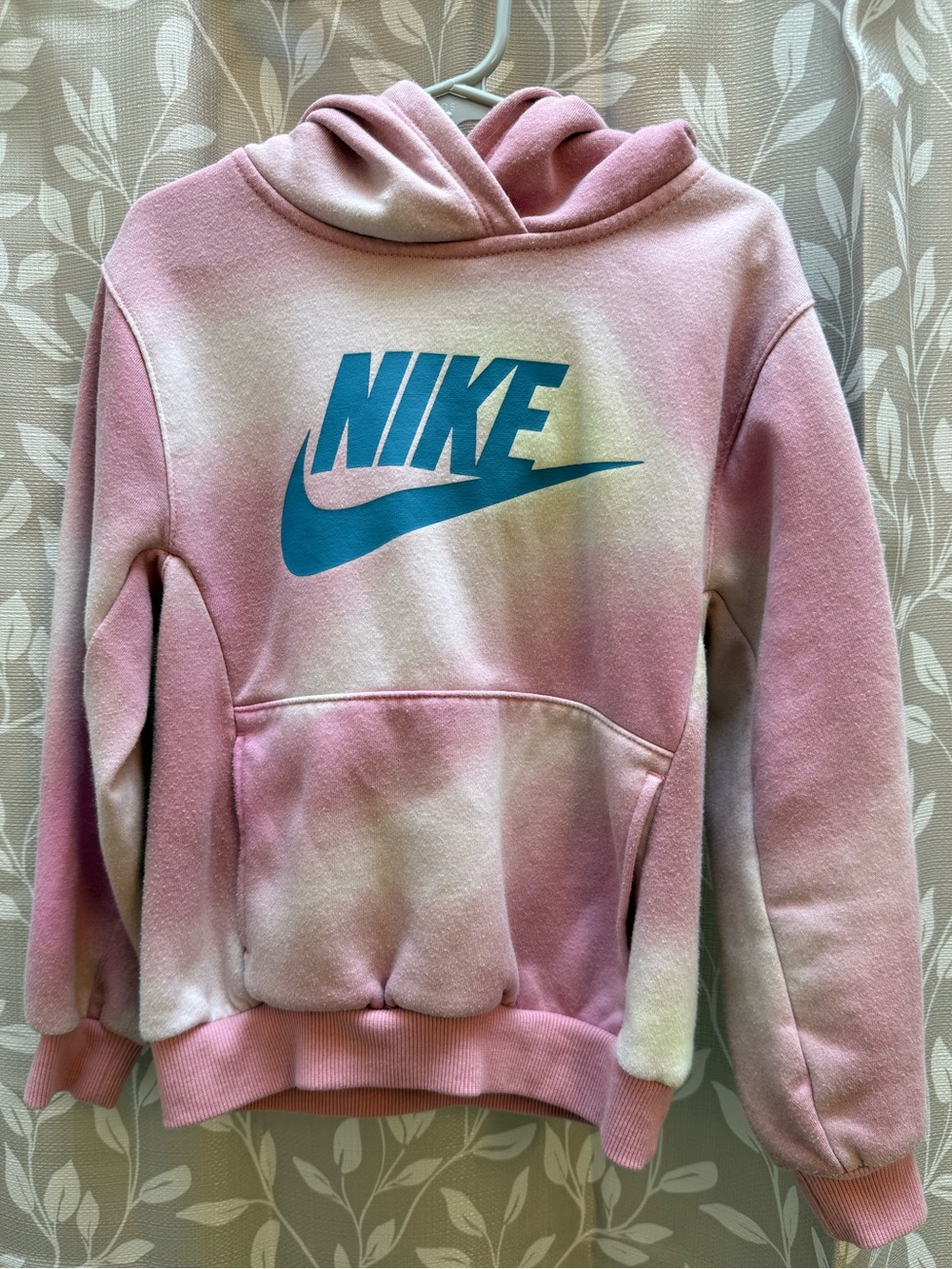 Girls Nike Pink Tie-Dye Hoodie